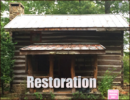 Historic Log Cabin Restoration  Stafford, Virginia